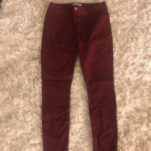 Maroon refuge jeans
